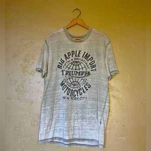 Lucky Brand Triumph motorcycles t-shirt